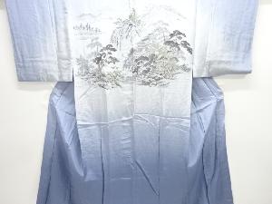 アンティーク　寺院模様男物長襦袢